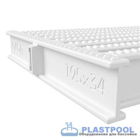 Угловой Сегмент 195x34мм, цвет белый