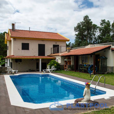 Пленка для бассейна противоскользящая Haogenplast Ogenflex Snapir Blue (синяя мозаика) 1,65х25м