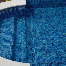 Пленка для бассейна противоскользящая Haogenplast Ogenflex Snapir Blue (синяя мозаика) 1,65х25м