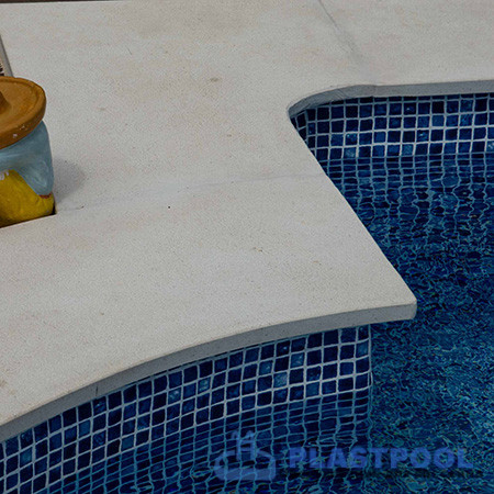 Пленка для бассейна противоскользящая Haogenplast Ogenflex Snapir Blue (синяя мозаика) 1,65х25м