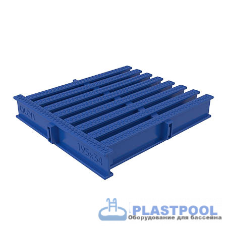 Угловой сегмент 195x34мм, цвет синий