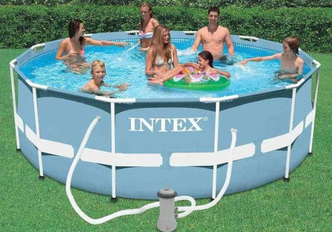 26724 Каркасный бассейн Intex 457х107 см (полный комплект)