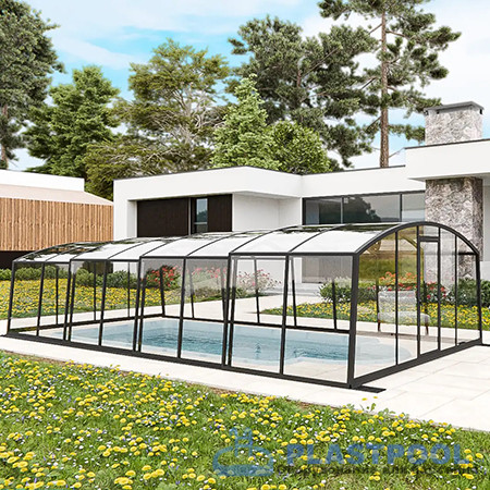 Раздвижной павильон для бассейна Avrora H 6,36М*5М*1,9М 