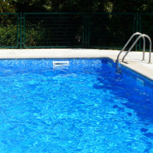 Лайнер ПВХ Renolit Alkorplan 3000, 1,65х25 м, цвет Marble (синий мрамор)