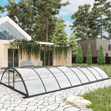 Раздвижной павильон для бассейна Standart L 12,72м*4,5м*1,15м 