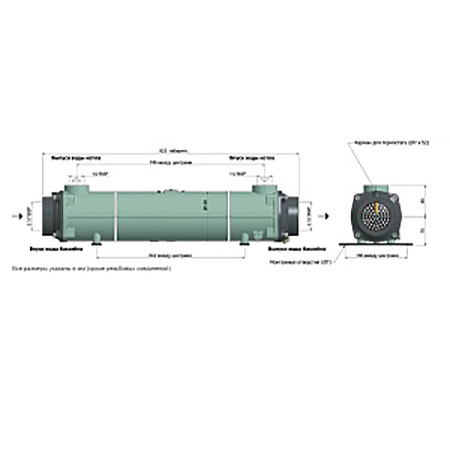 Теплообменник 190кВт Bowman пучок труб титан 