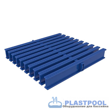 Переливная решетка 245x34мм, цвет синий