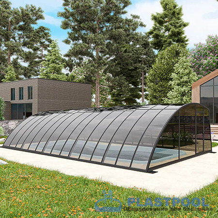 Раздвижной павильон для бассейна Avangard 6,36м*3,5м*1,9м 