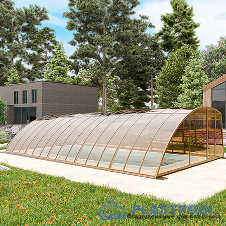 Раздвижной павильон для бассейна Avangard 6,36м*3,5м*1,9м 