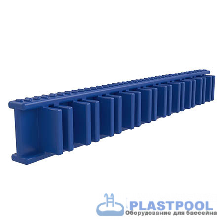 Угловой сегмент 245x34мм, цвет синий