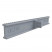 Переливная решетка 245x34мм, цвет серый