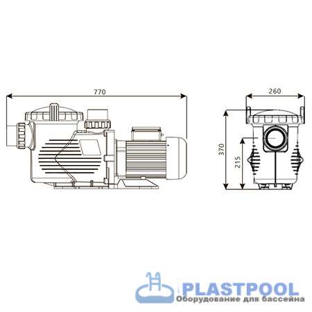 Насос 2,2кВт 380В Emaux EPH300 