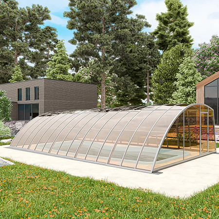 Раздвижной павильон для бассейна Avangard 8,48м*4м*1,93м 