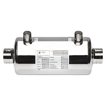 Теплообменник 14кВт Max Dapra D-HWT 12 корпус н/с спираль н/с AISI 316