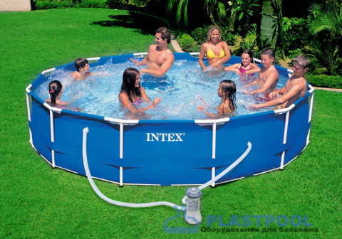 28202 Каркасный бассейн Intex 305х76 см с фильтром - насосом 