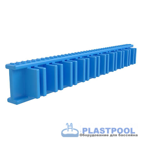 Угловой сегмент 245x34мм, цвет голубой