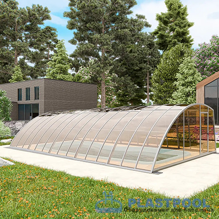 Раздвижной павильон для бассейна Avangard 6,36М*2,5М*1,83М 