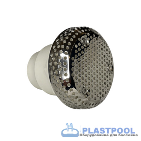 Желоб водозабора (универсал, накладка нерж.ст) 50мм  F-04C-50