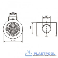 Донный слив M.SD.KR (универсальный)