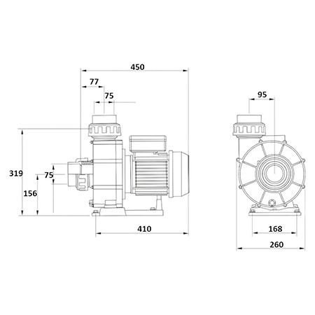 Насос без префильтра  56м3/ч Glong BTP H=10 3,0кВт 400В 