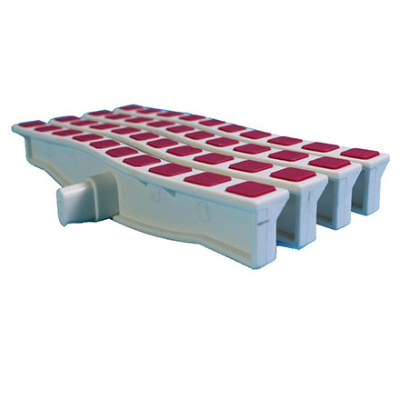 Решетка переливная цветная волна Anti Slip 250 х 26.5 мм красный DE2725W Emaux 