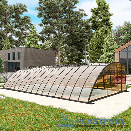 Раздвижной павильон для бассейна Avangard 6,36М*5М*1,96М 
