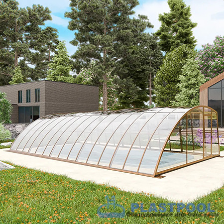 Раздвижной павильон для бассейна Avangard 6,36М*5М*1,96М 