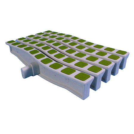 Решетка переливная цветная волна Anti Slip 250 х 26.5 мм зеленый DE2725W Emaux