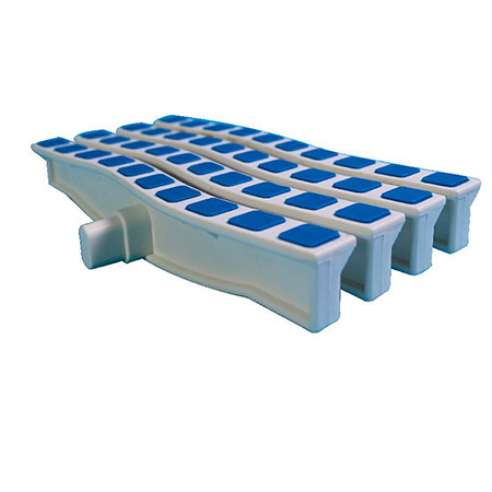 Решетка переливная цветная волна Anti Slip 200 х 26.5 мм синий DE2720B Emaux 