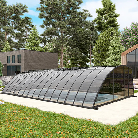 Раздвижной павильон для бассейна Avangard 12,72М*5М*1,96М 