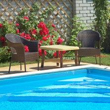 Лайнер ПВХ Renolit Alkorplan Relief, 1,65х25 м, anty-slip, цвет Adriatic blue (адриатический синий)