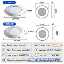 Прожектор встраиваемый из нерж. стали (35Вт/12В) LED Cold white Tadpole JKD-YC290-SP