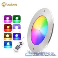 Прожектор встраиваемый из нерж. стали (35Вт/12В) LED RGB с пультом Tadpole JKD-YC290-SP