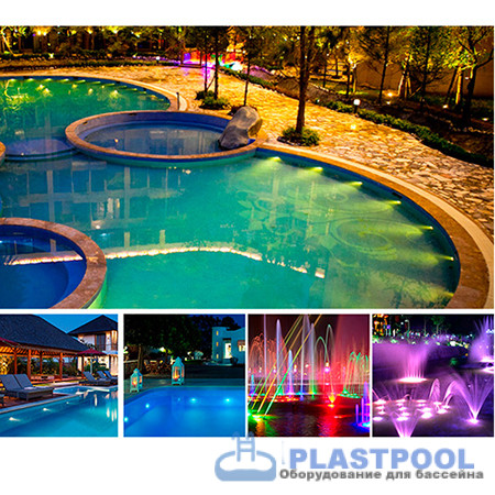 Прожектор (35Вт/12В) (универсал.) LED RGB с пультом Tadpole JKD-QR290-A