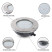 Прожектор из нерж. стали (18Вт/12В) (плитка) LED Cold white Tadpole JKD-QR195-S