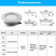 Прожектор из нерж. стали (18Вт/12В) (плитка) LED Cold white Tadpole JKD-QR195-S