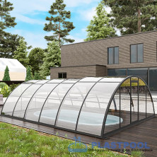 Раздвижной павильон для бассейна Standart H 6,36М*2,5М*1,25М 