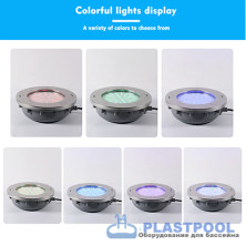 Прожектор из нерж. стали (18Вт/12В) (плитка) LED RGB с пультом Tadpole JKD-QR195-S