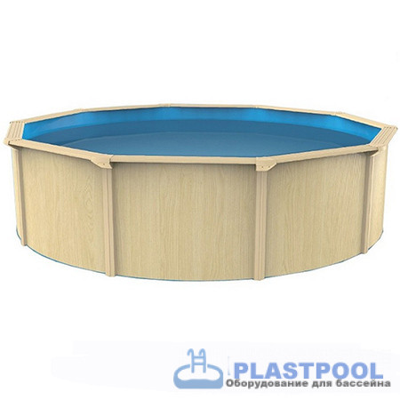 Морозоустойчивый бассейн PoolMagic Wood круглый 5.5x1.3м 